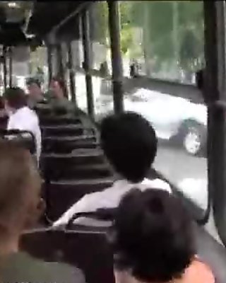 Blonde blowjob and fuck in bus