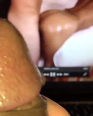 Dick Head Masturbating watching porn