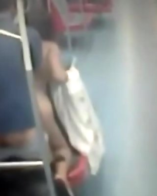 Couple caught having sex on underground