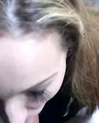 Gorgeous young girl gives head to strangers 21