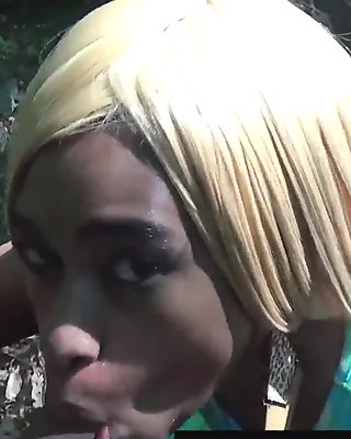 Crazy Blowjob In Middle Of Street Young Ebony Msnovember Deepthroat In Public