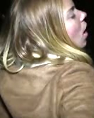 Money talks to blonde babe Chrissy Fox as she fucks outdoors