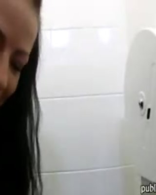 Beautiful amateur euro girl bathroom sex for a few bucks