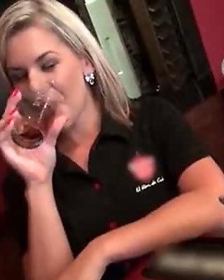 Bartender Sucks A Strangers Dick At The Pub