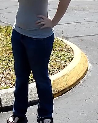 Wetting Jeans in a Parking Lot!
