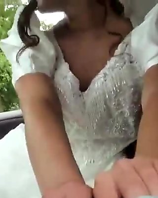 Dumped bride Amirah Adara public fucked